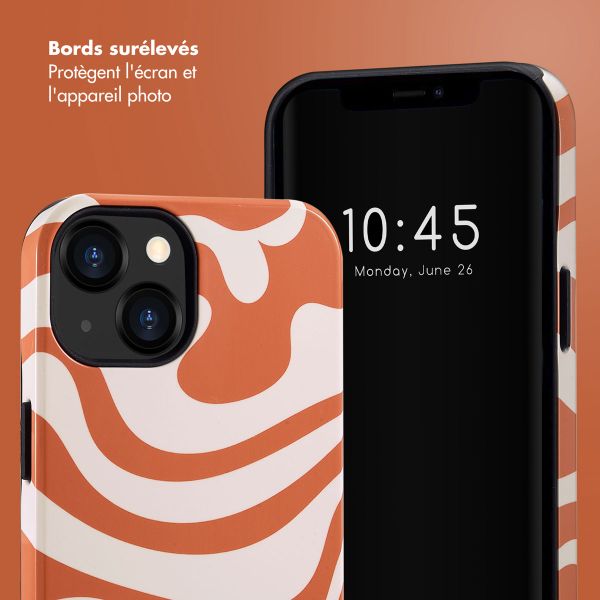 Selencia Coque arrière Vivid Apple iPhone 13 - Dream Swirl Orange