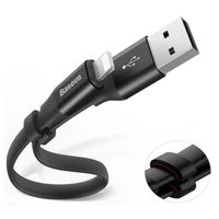 Baseus Nimble Series câble USB-A vers Lightning extra court - 23 centimètres - noir