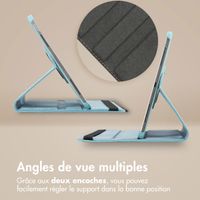 imoshion Coque tablette rotatif à 360° Samsung Galaxy Tab S6 Lite / Tab S6 Lite (2022) / Tab S6 Lite (2024) - Bleu clair