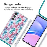 imoshion Coque Design avec cordon Samsung Galaxy A15 (5G/4G) - Jellyfish Watercolor