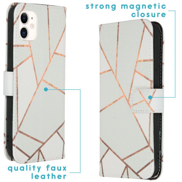 imoshion Coque silicone design iPhone 11 - White Graphic