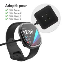 imoshion Câble de chargement USB-A Fitbit Versa 4 / Versa 3 / Sense 2 / Sense - 1 mètre