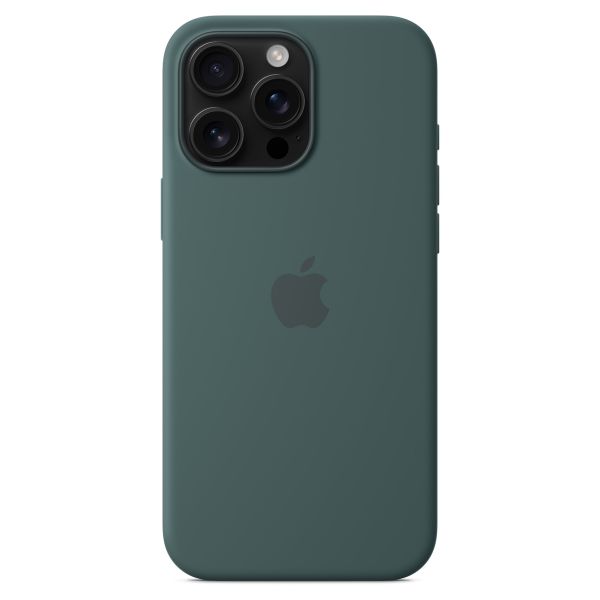 Apple Coque en silicone MagSafe iPhone 16 Pro Max - Lake Green