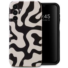 Selencia Coque arrière Vivid Tough Samsung Galaxy A15 (5G/4G) - Art Wave Black