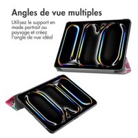 imoshion Coque tablette Design Trifold Apple iPad Pro 11 (2024) M4 - Floral Water Color