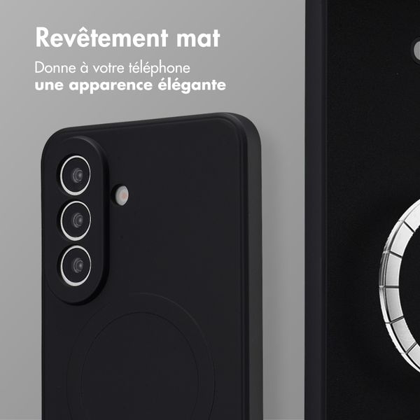 imoshion Coque Couleur avec MagSafe Samsung Galaxy A57 (5G) - Noir