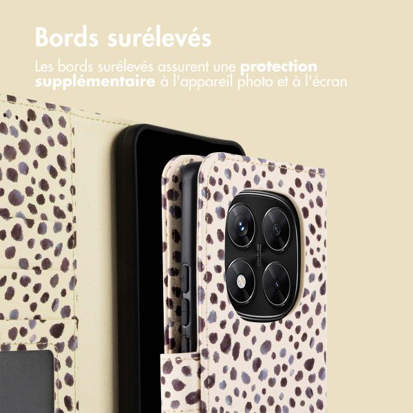 imoshion Étui de téléphone portefeuille Design Xiaomi Redmi Note 14 Pro (5G) - Black And White Dots