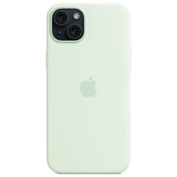 Apple Coque en silicone MagSafe iPhone 15 Plus - Soft Mint