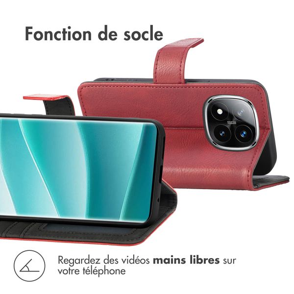 imoshion Étui de téléphone portefeuille Xiaomi Redmi Note 14 Pro Plus (5G) - Rouge