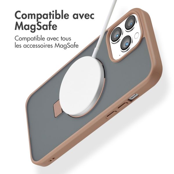 Accezz Coque Ring Stand avec MagSafe iPhone 13 Pro Max - Brown