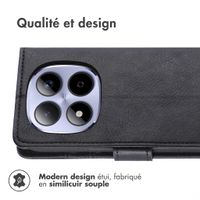 imoshion Étui de télephone portefeuille de luxe Xiaomi Redmi Note 15 Pro (4G) - Noir