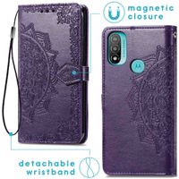 imoshion Etui de téléphone portefeuille Mandala Motorola Moto E20 - Violet