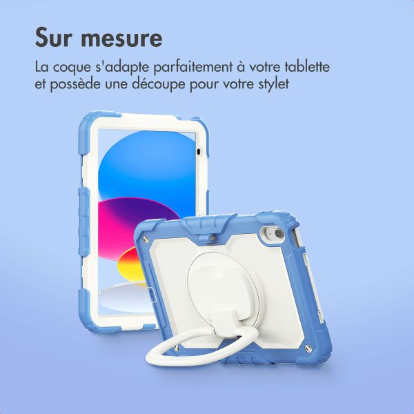imoshion Coque tablette kidsproof Rugged Apple iPad 11 (2025) 11 pouces A16 / iPad 10 (2022) 10.9 pouces - Bleu