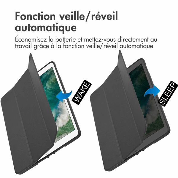 imoshion Coque tablette Trifold Apple iPad 6 (2018) 9.7 pouces / iPad 5 (2017) 9.7 pouces / Air 2 (2014)/Air 1 (2013) - Noir