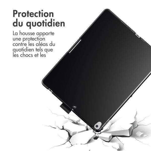 Accezz Étui de tablette Clavier QWERTY iPad 10.2 pouces (2019/2020/2021) / iPad Pro 10.5 (2017) - Noir