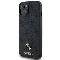 Guess Coque 4G Metal Logo MagSafe iPhone 15 - Noir