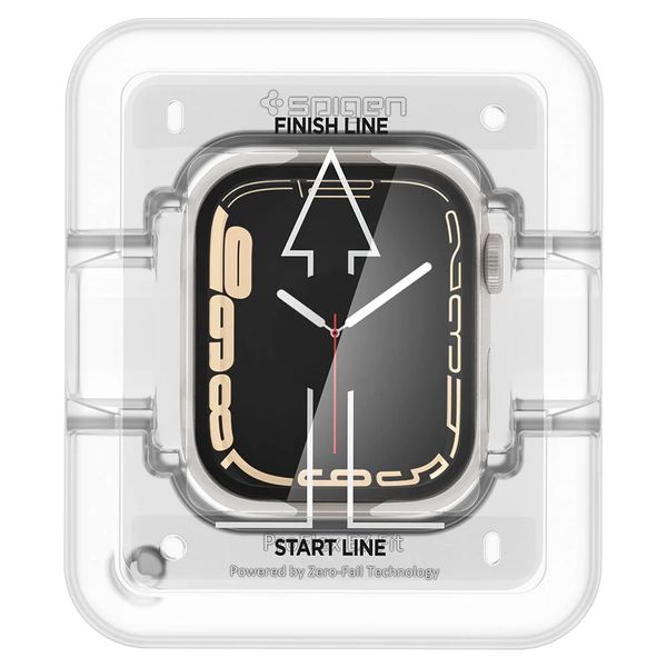 Spigen Protection d'écran Pro Flex EZ Fit avec applicateur Apple Watch Series 7/8/9 - 41 mm - Transparent