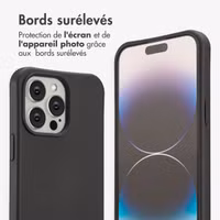 imoshion Coque arrière Color avec cordon amovible et MagSafe Apple iPhone 14 Pro Max - Black Coffee