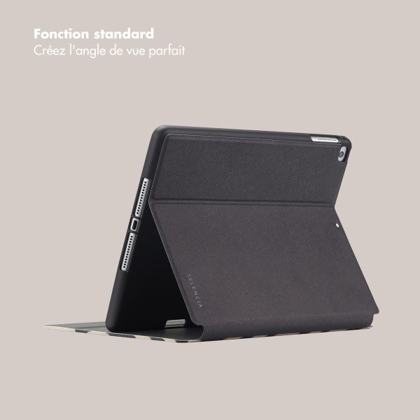 Selencia Coque tablette Vivid Apple iPad 6 (2018) 9.7 pouces / iPad 5 (2017) 9.7 pouces - Art Wave Black