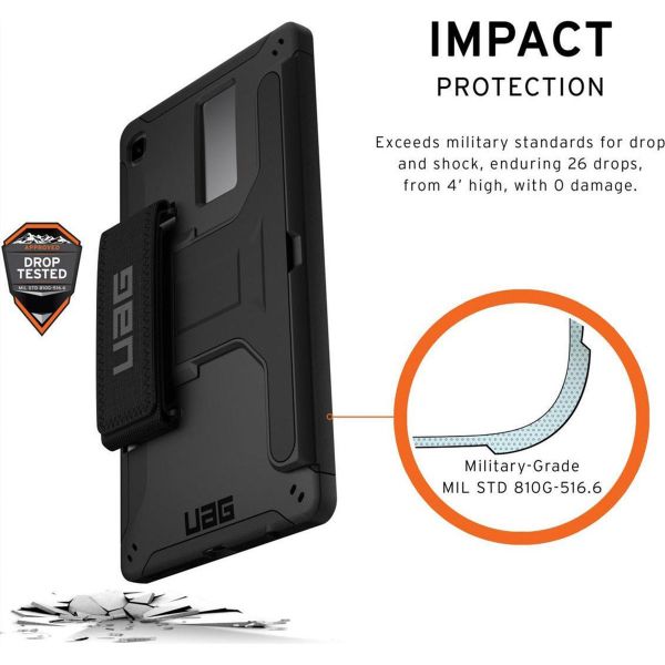 UAG Coque Scout Handstrap Samsung Galaxy Tab A7 Lite - Noir