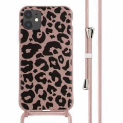 imoshion Coque design en silicone avec cordon iPhone 11 - Animal Pink