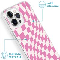 imoshion Coque Design iPhone 13 Pro - Retro Pink Check