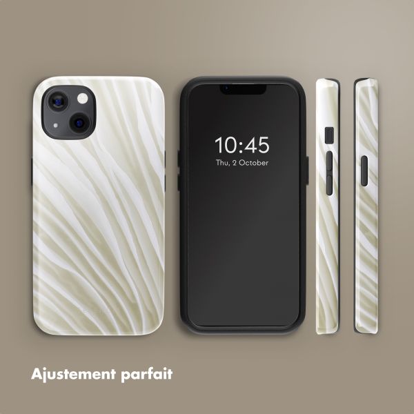 Selencia Coque arrière Vivid avec MagSafe Apple iPhone 13 - Nature Light Brown