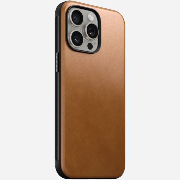 Nomad Coque Modern Leather avec MagSafe Apple iPhone 15 Pro Max - English Tan
