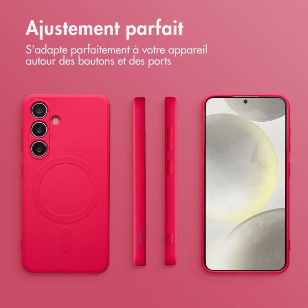 imoshion Coque Couleur avec MagSafe Samsung Galaxy S24 - Neon Pink