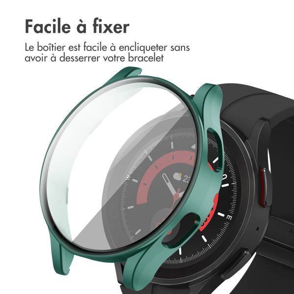 imoshion Coque rigide à couverture complète Samsung Galaxy Watch 4 44 mm - Vert foncé