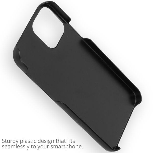 Concevez votre propre coque rigide Apple iPhone 12 (Pro) - Noir