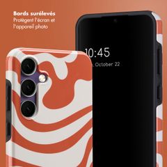 Selencia Coque arrière Vivid Samsung Galaxy S24 FE - Dream Swirl Orange