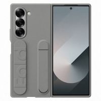 Samsung Original Coque en silicone avec support et dragonne Samsung Galaxy Z Fold 6 - Gray