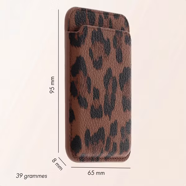 Selencia Porte-cartes Sabi avec MagSafe - Mocha Brown