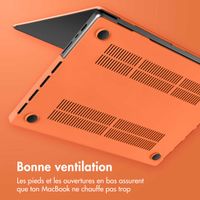 imoshion Coque rigide Apple MacBook Air 15 pouces (2023 / 2024 M3 chip / 2025 M4 chip) - Apricot Crush Orange