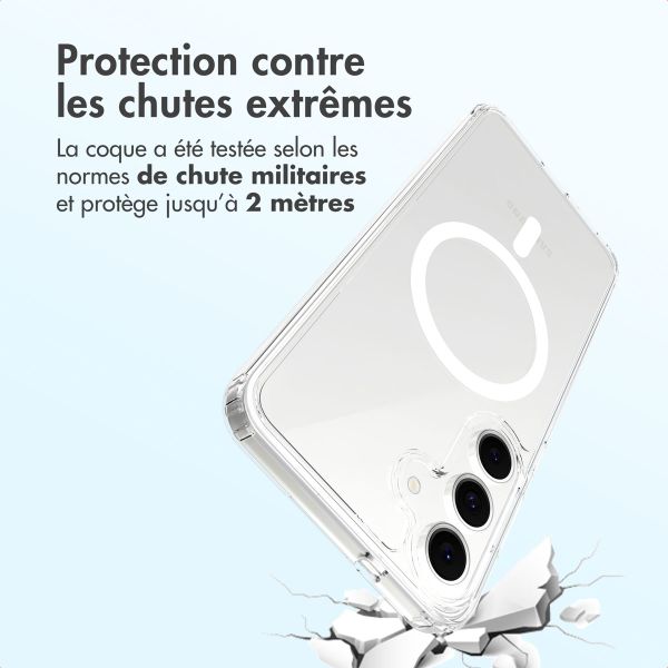 Accezz Coque arrière Xtreme Impact avec MagSafe Samsung Galaxy S25 FE - Transparent