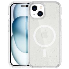 imoshion Coque Pailletée avec MagSafe Apple iPhone 15 - Paillettes Transparent