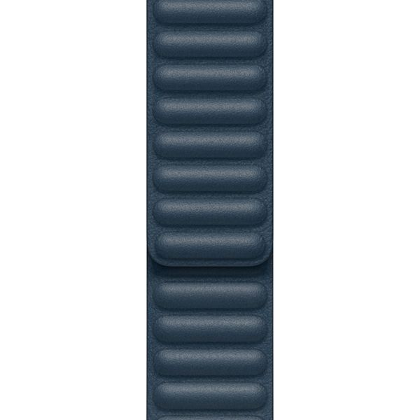 Apple Leather Link Apple Watch Series 1-9 / SE - 38/40/41 mm / Series 10 - 42 mm - Taille M/L - Baltic Blue