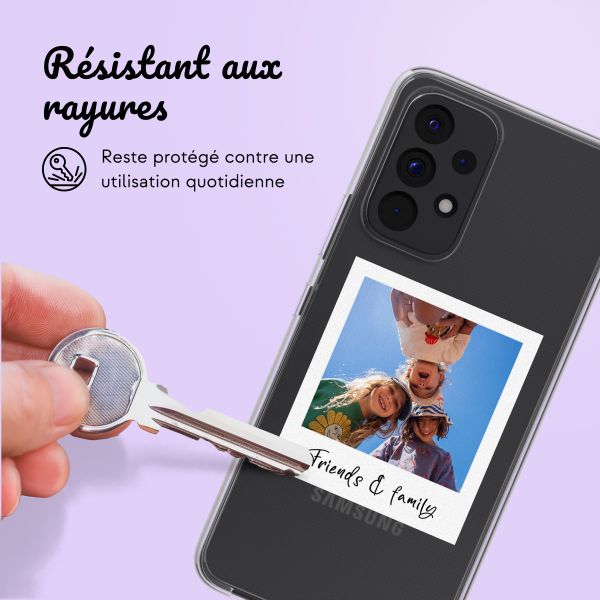 Coque personnalisée avec polaroid Samsung Galaxy A53 - Transparent