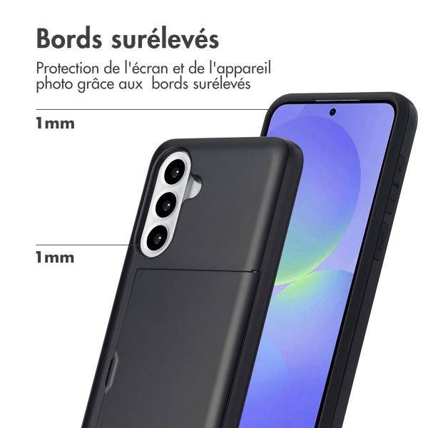 imoshion Coque arrière avec porte-cartes Samsung Galaxy A36 / A56 - Noir