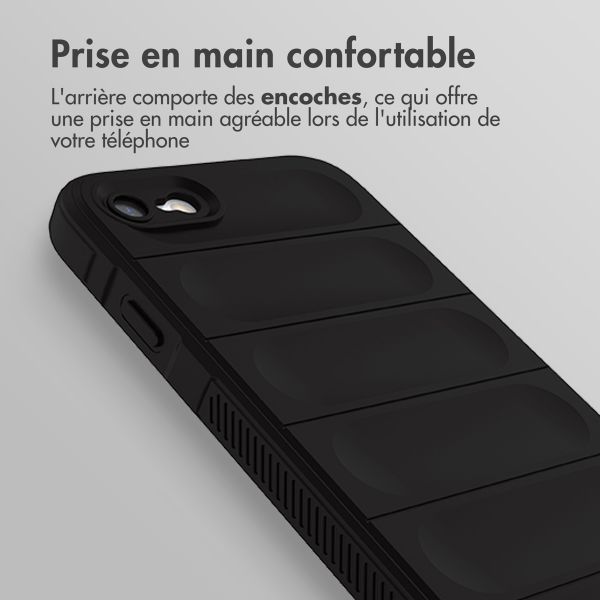 imoshion EasyGrip Backcover Apple iPhone SE (2022 / 2020) / 8 / 7 - Noir