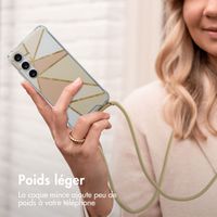 imoshion Coque Design avec cordon Samsung Galaxy S24 - Beige Graphic