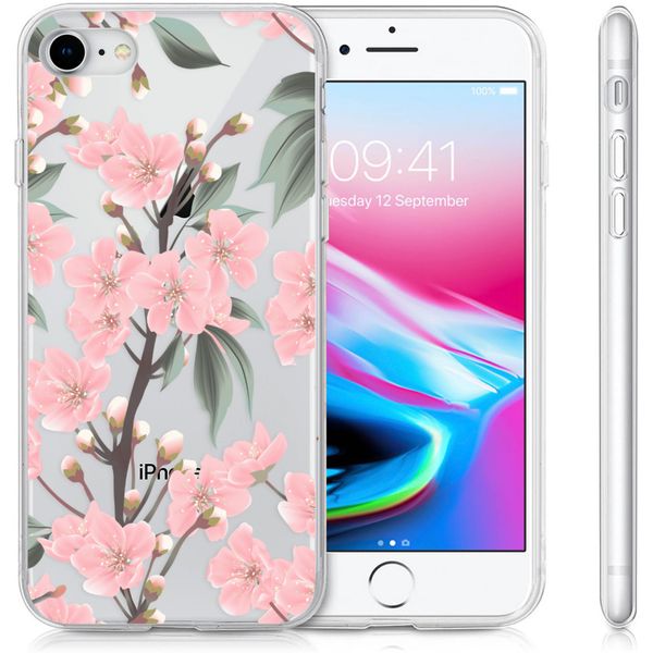 imoshion Coque Design iPhone SE (2022 / 2020) / 8 / 7 / 6s - Cherry Blossom