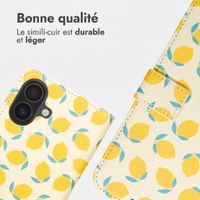 imoshion Étui de télephone portefeuille Design Apple iPhone 17 - Citrus Dream