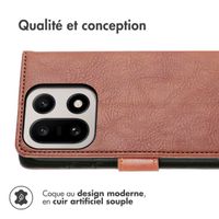 imoshion Étui de télephone portefeuille OnePlus 15 - Marron