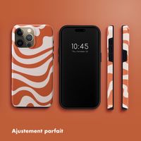 Selencia Coque arrière Vivid Tough iPhone 15 Pro Max - Dream Swirl Orange