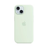 Apple Coque en silicone MagSafe Apple iPhone 15 - Soft Mint
