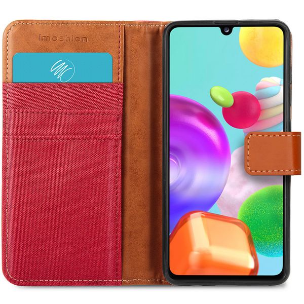 imoshion Étui de téléphone portefeuille Canvas Luxe Galaxy A41