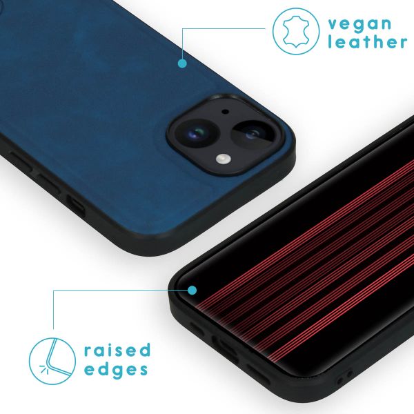 imoshion Etui de télephone luxe 2-en-1 amovible Apple iPhone 15 - Bleu