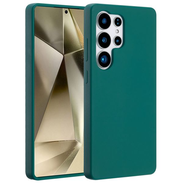 Accezz Coque Liquid Silicone avec MagSafe Samsung Galaxy S25 Ultra - Forest Green